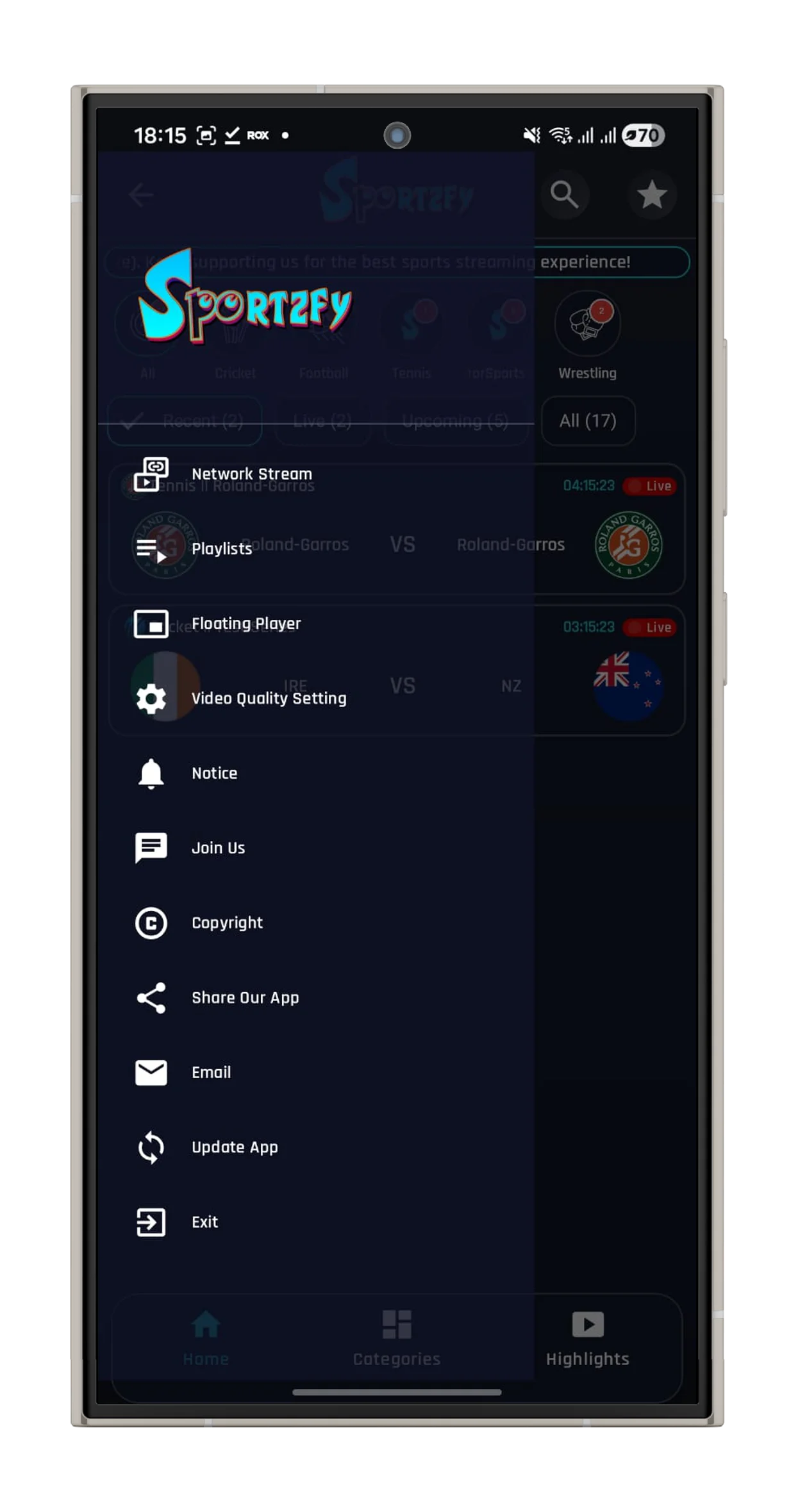 Sportzfy TV